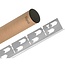 REA Douchestrip t.b.v. Douchecabine - Links - 120 cm - Geborsteld Nikkel