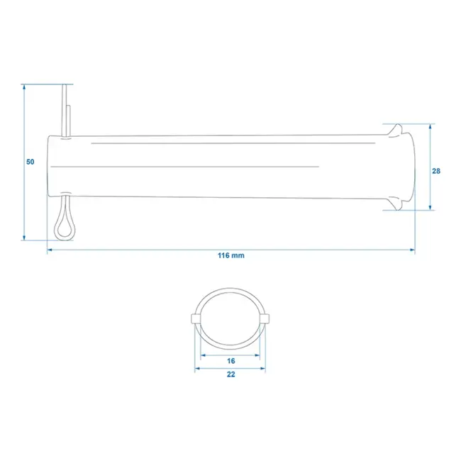 ProPlus As voor neuswiel - Ø20x115 mm - Sterk en duurzaam - Eenvoudige montage