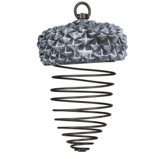 Lifetime Metalen vetbolhouder - spiraalvormig design - Ø 13,5 x 24 cm - weerbestendig en stijlvol Lifetime Metalen vetbolhouder - spiraalvormig design - Ø 13,5 x 24 cm - weerbestendig en stijlvol