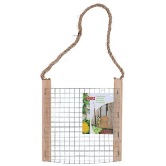 Lifetime Vogelvoeder - Rustiek Hout & Metaal - Lichtgewicht - 16x16 cm