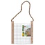 Lifetime Vogelvoeder - Rustiek Hout & Metaal - Lichtgewicht - 16x16 cm