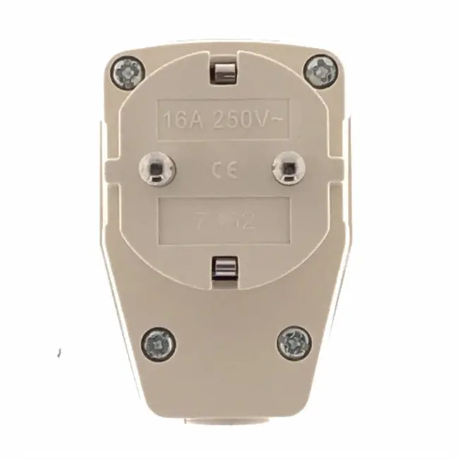 Benson Haakse randaarde stekker - met aan/uit schakelaar - verlicht - 16A - 230V - 3500W