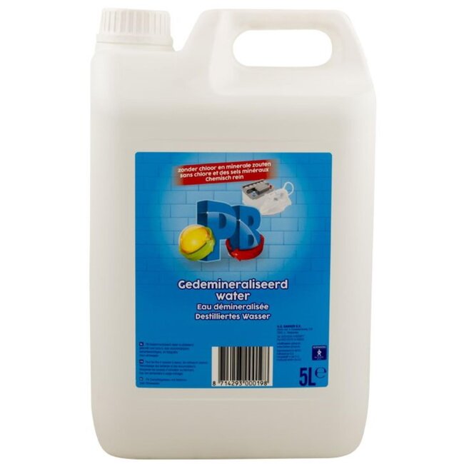 PB Gedemineraliseerd Water 5 liter - Zuiverheid voor Apparatuur