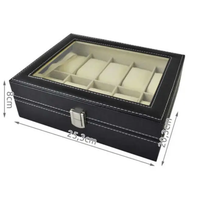 Ruhhy Horloge- en Sieradenorganizer - Stijlvolle Opberging met 10 Vakken