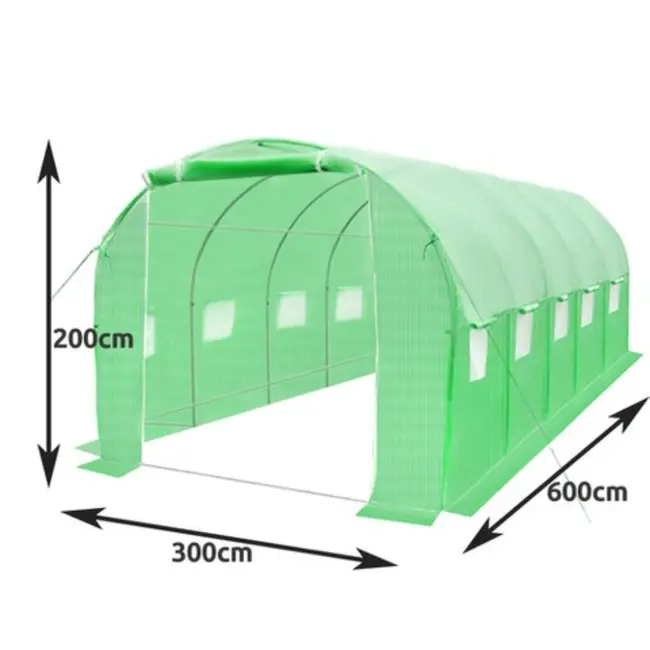 Malatec Tuinfolietunnel 6x3x2m - Creëer het Ideale Klimaat voor Uw Planten