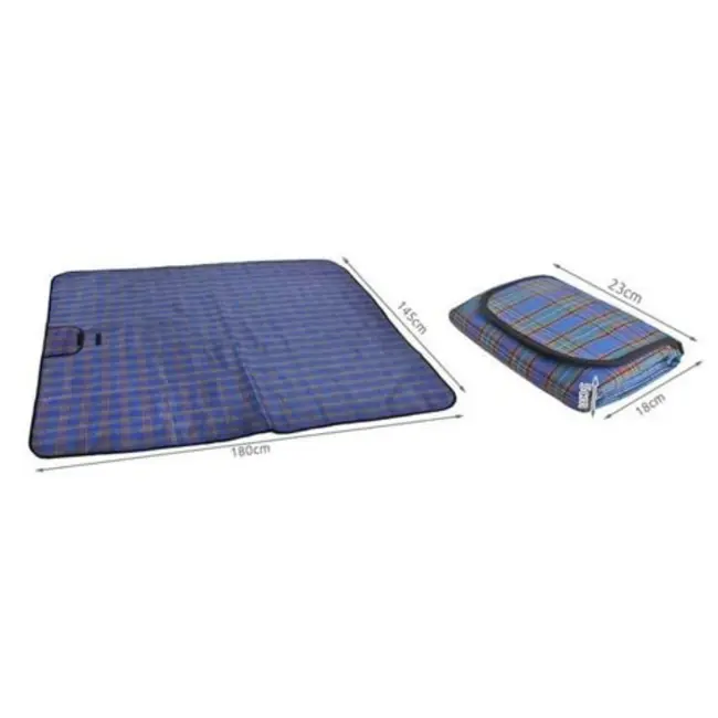 Malatec Basic Blauwe Picknickmat 145x180 - Waterdicht en Comfortabel voor Alle Weersomstandigheden