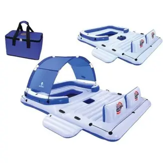 Bestway Opblaasbare Eilandmatras XXL - 389x274cm - Luxe Waterplezier voor Zes Personen Bestway Opblaasbare Eilandmatras XXL - 389x274cm - Luxe Waterplezier voor Zes Personen