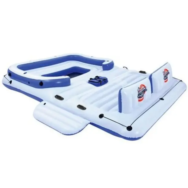 Bestway Opblaasbare Eilandmatras XXL - 389x274cm - Luxe Waterplezier voor Zes Personen