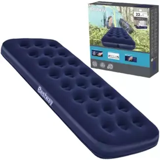 Bestway Fluweelachtige Eenpersoons Luchtbed - Comfortabel en Duurzaam