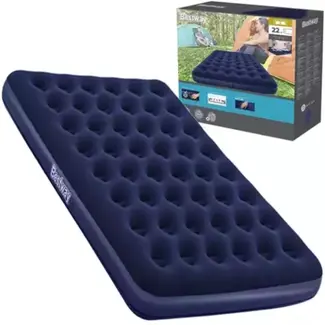 Bestway Dubbel Luchtbed - Luxueus Velours, Duurzaam en Comfortabel