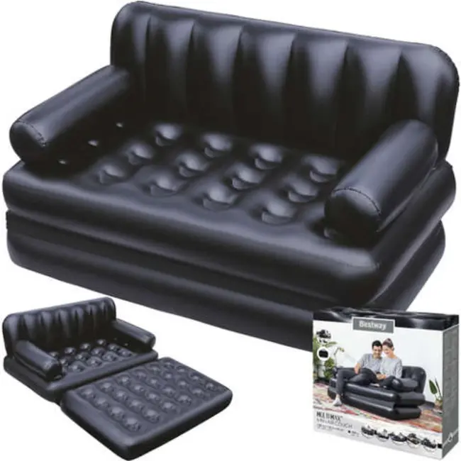 Bestway 5-in-1 Opblaasbare Sofa - Tweezitsbank, Ligbed en Meer - Duurzaam PVC
