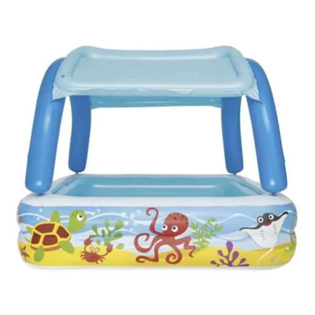 Bestway Kinderzwembad met Luifel - 140x140x114 cm - Perfect voor Zomerse Dagen