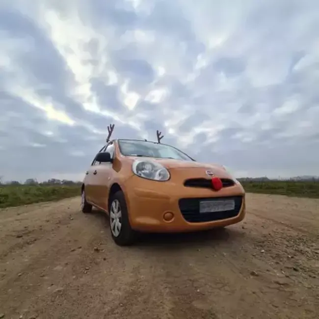 Xtrobb Kerst Auto Decoratie Set - Rendiergeweien en Rode Neus - Feestelijk en Opvallend