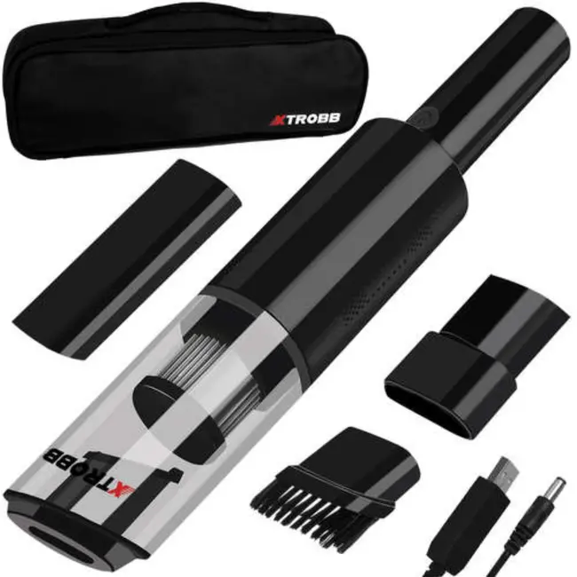 Xtrobb Krachtige 120W Draadloze Auto Stofzuiger - Efficiënt en Compact - Inclusief HEPA Filter