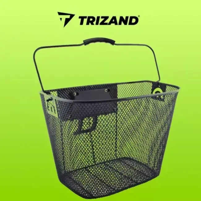 Trizand Metalen Fietsmand: Eenvoudige Montage en Ruime Opbergruimte