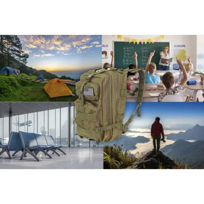 Trizand Militaire Rugzak XL Groen - Perfect voor Avontuurlijke Tochten