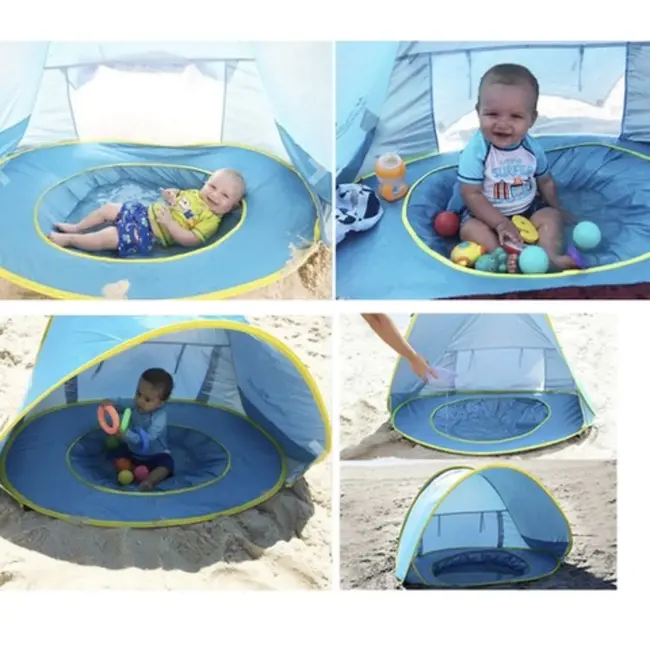 Trizand Strandtent met Pop-up Zwembad: Perfect voor Gezinsuitjes