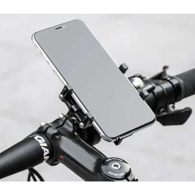 Trizand 2-in-1 Fiets Telefoonhouder - Veilig en Stabiel - Met Rubberen Band