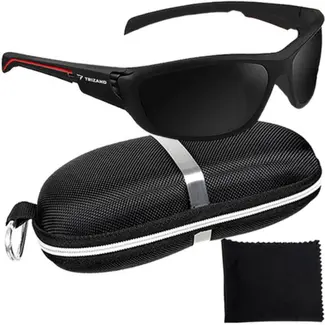 Trizand Stijlvolle Gepolariseerde Sport Zonnebril - UV-bescherming - Inclusief Accessoires