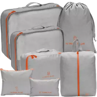 Trizand Reisorganizer Set van 7: Perfect voor Geordende Koffers