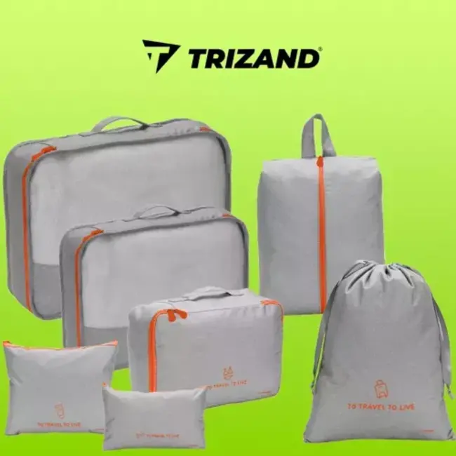 Trizand Reisorganizer Set van 7: Perfect voor Geordende Koffers