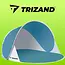 Trizand Namiot - Turkoois-Grijze Strandtent 190x120x90cm - Zelfontvouwend Design