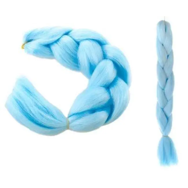 Soulima Synthetische Vlechtjes in Levendig Blauw - 60 cm Lang