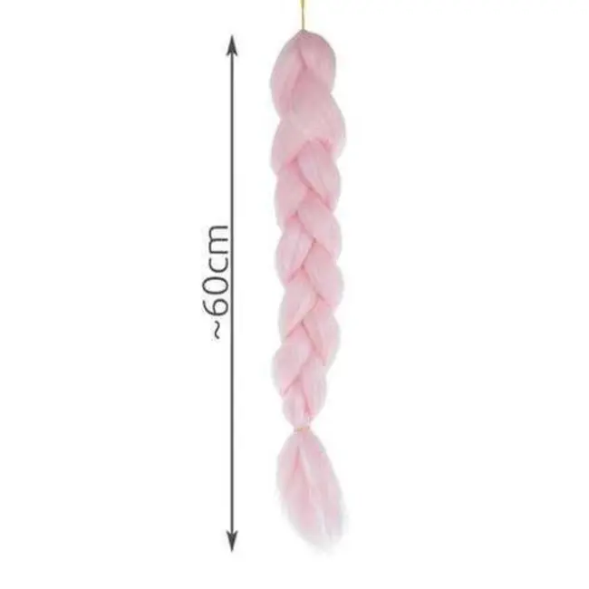 Soulima Synthetische Vlechtjes in Roze - Voeg Kleur toe aan je Kapsel - 60 cm