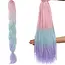 Soulima Synthetische Vlechtjes Ombre - Trendy Roze/Navy/Violet - 60 cm