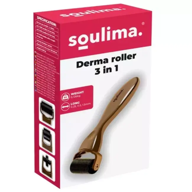 Soulima Derma Roller 3-in-1 - Professionele Huidverjongingstool