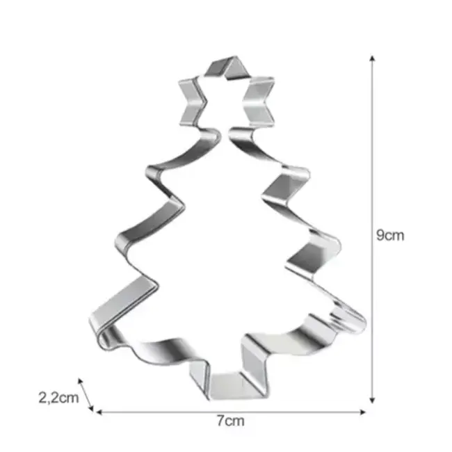 Ruhhy Kerstuitstekers Set van 7 - Metalen Vormen voor Feestelijk Bakken