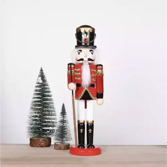 Ruhhy Decoratieve Houten Notenkraker 30 cm - Klassieke Kerstfiguur