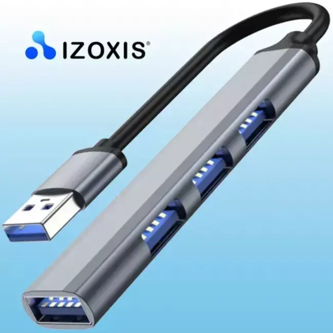 Izoxis USB Hub: Verbind Meer met 4 USB-Poorten