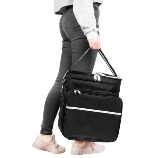 Ruhhy Picknickkoeltas - polyester - thermisch en waterbestendig - 35 x 23 x 35 cm - met vakken voor servies en bestek - strand en wandelen