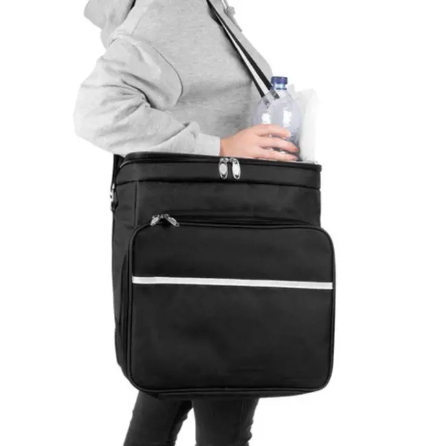 Ruhhy Picknickkoeltas - polyester - thermisch en waterbestendig - 35 x 23 x 35 cm - met vakken voor servies en bestek - strand en wandelen