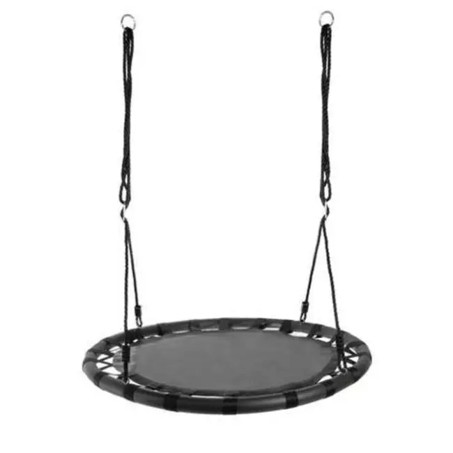 Ruhhy Hangschommel 'Nest' 100 cm - Zwart - Veilig en Duurzaam voor Buiten