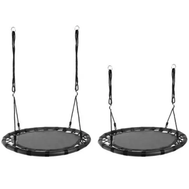 Ruhhy Hangschommel 'Nest' 100 cm - Zwart - Veilig en Duurzaam voor Buiten