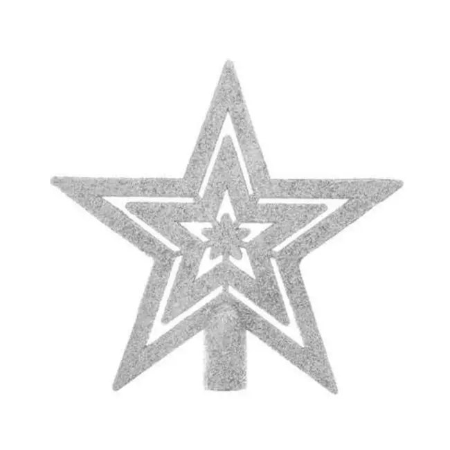 Ruhhy Elegante Zilveren Kerstballenset - 100 Stuks met Gratis Ster Topper