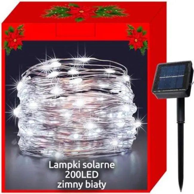 Ruhhy Solar LED Kerstverlichting - Koel Wit - Een Prachtige Toevoeging aan Uw Feestdecoratie