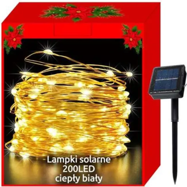 Ruhhy Solar LED Kerstverlichting - Warm Wit - Voor een Sfeervolle Feestverlichting