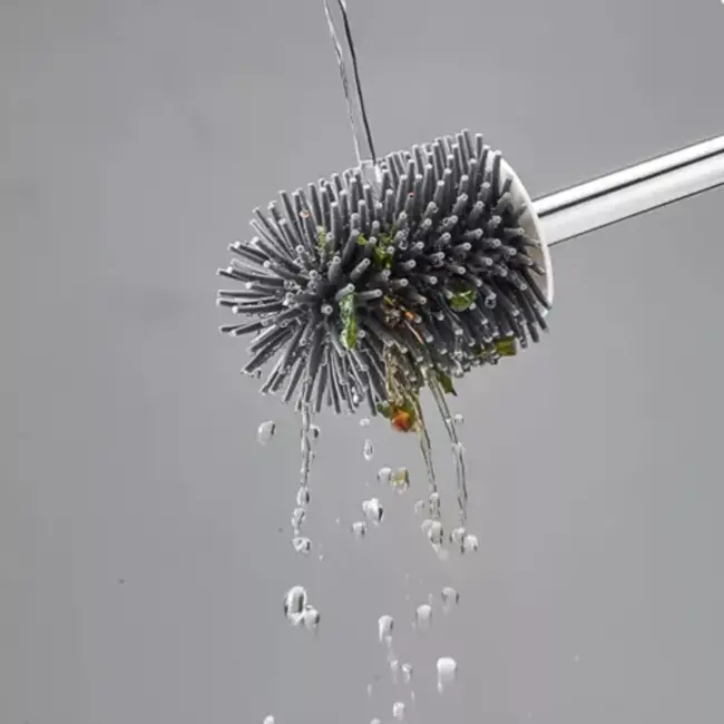 Ruhhy Siliconen Toiletborstel Set - Hygiënisch en Stijlvol