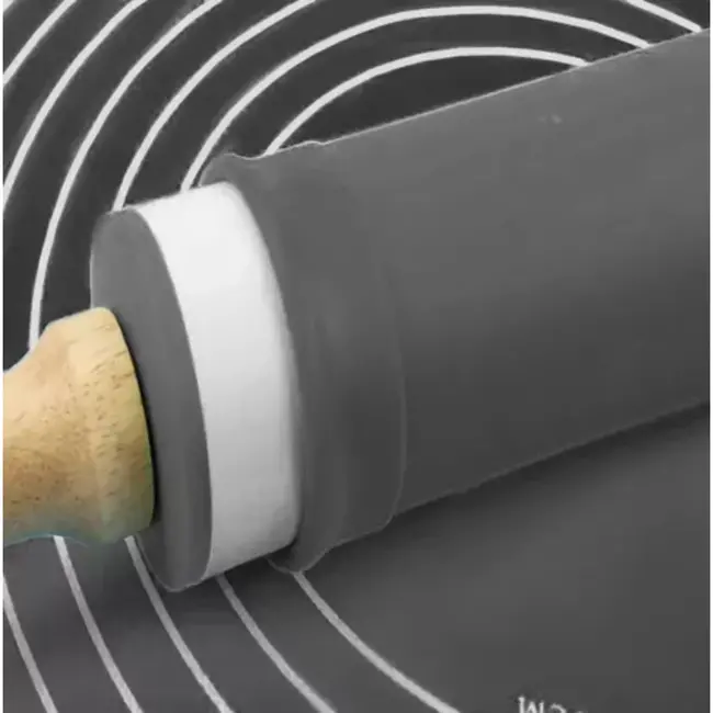 Ruhhy Siliconen Bakmat en Deegroller Set - Bakgemak en Precisie