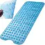 Ruhhy Antislip Badmat 100x40 cm - Blauw, Veilig en Comfortabel