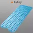 Ruhhy Antislip Badmat 100x40 cm - Blauw, Veilig en Comfortabel
