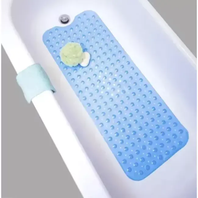 Ruhhy Antislip Badmat 100x40 cm - Blauw, Veilig en Comfortabel
