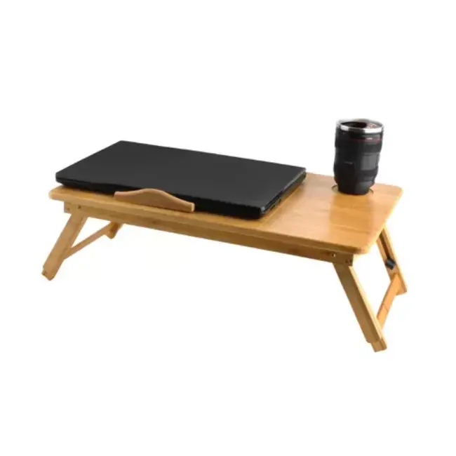 Ruhhy Bamboe Laptopstandaard - Perfec voor Ergonomisch Werken - Voor Laptops tot 17 inch