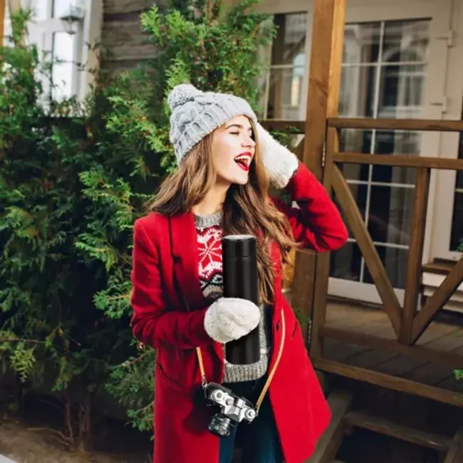 Ruhhy Thermosbeker met LED-Display - Houd Je Drankje op Temperatuur