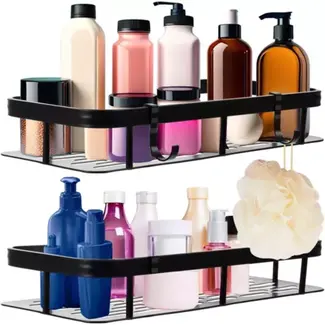 Ruhhy Aluminium Badkamerplank Set - Stijl en Functionaliteit in Twee