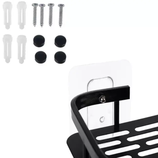 Ruhhy Aluminium Badkamerplank Set - Stijl en Functionaliteit in Twee