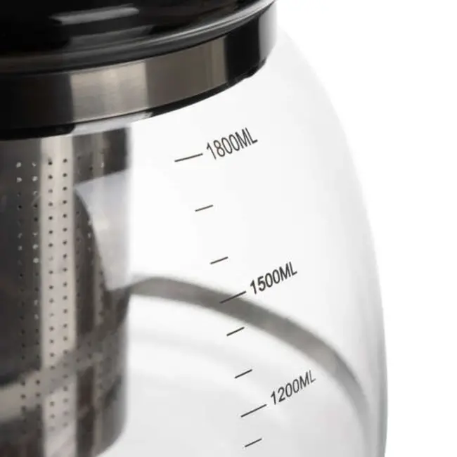 Ruhhy Glazen Theepot met Infuser - 2 Liter - Perfect voor Theeliefhebbers